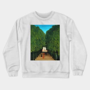 The Avenue in the Park at Saint Cloud by Henri Rousseau Crewneck Sweatshirt